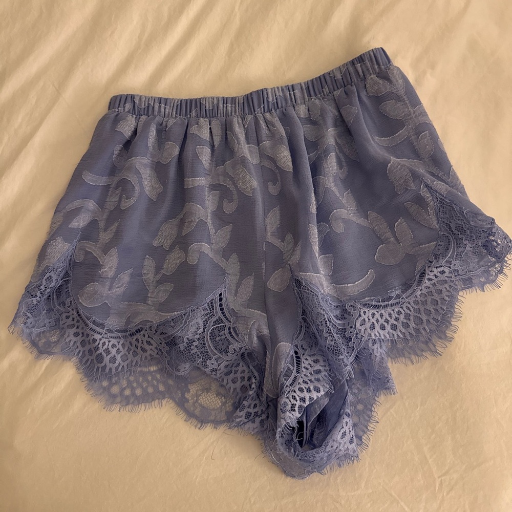 Free People Purple Lace Shorts